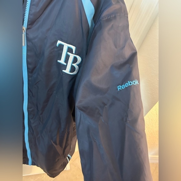Reebok MLB Genuine Merchandise TB Tampa Bay Rays Full Zip Jacket Size XL Mens - Picture 7 of 12